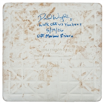 David Wright Game Used, Signed & Inscribed New York Mets 3rd Base Used on 5/19/2006 (MLB Authenticated & Steiner)